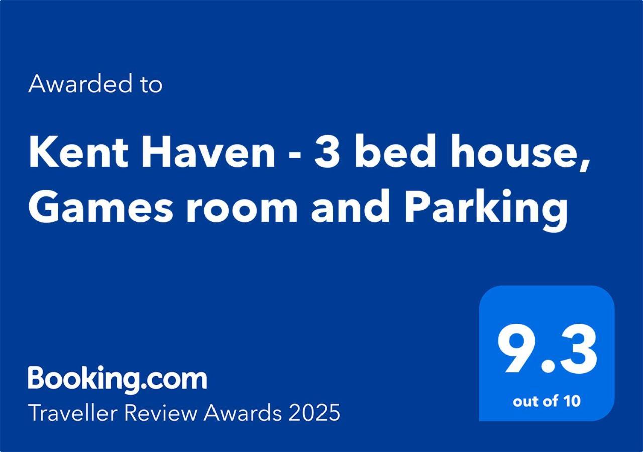 Kent Haven - 3 Bed House, Games Room And Parking Gravesend Kültér fotó